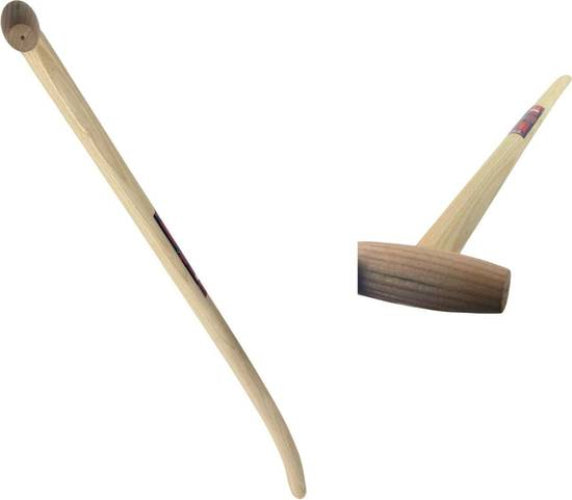 Schopsteel 90 cm – houten schopsteel met T-greep voor tuin en grondwerk