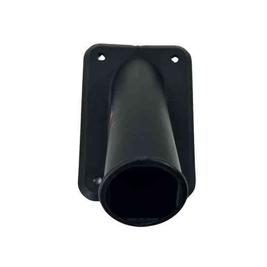 Zwarte kunststof vlaggenstokhouder voor montage