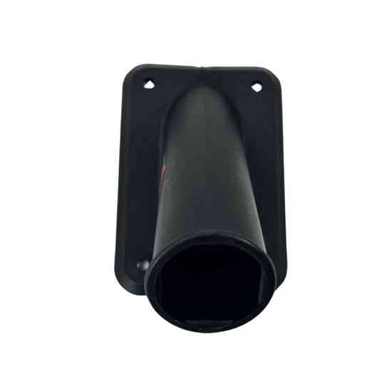 Zwarte kunststof vlaggenstokhouder voor montage