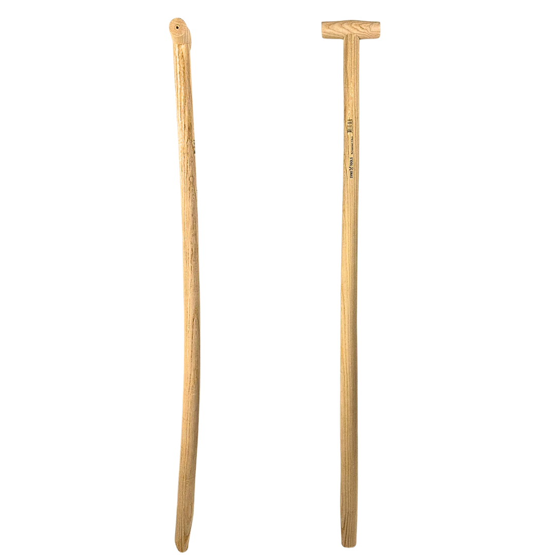 Synx Tools Schopsteel 110 cm - gebogen - stelen - steel voor schep - steekschop steel