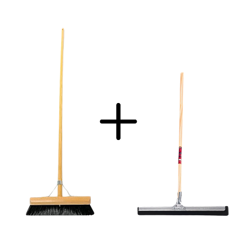 Paardenhaar 30cm + Vloertrekker 35cm met Steel 150cm