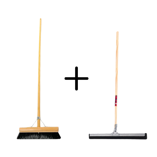 Synx Tools Paardenhaar 30cm + Vloertrekker 45cm met Steel 150cm