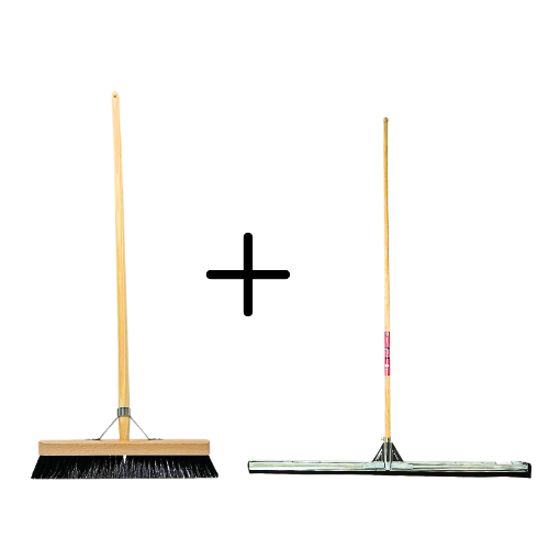 Paardenhaar 40 cm + Vloertrekker 100cm met Steel 150cm