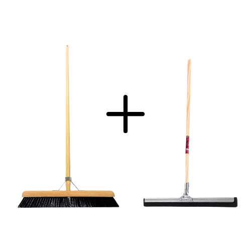 Synx Tools Paardenhaar 50cm + Vloertrekker 45cm met Steel 150cm