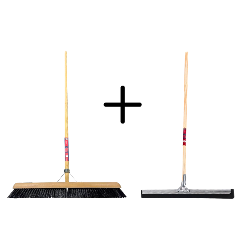 Synx Tools Paardenhaar 60cm + Vloertrekker 45cm met Steel 150cm