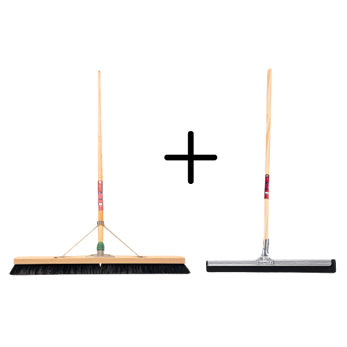 Synx Tools Paardenhaar 80cm + Vloertrekker 45cm met Steel 150cm