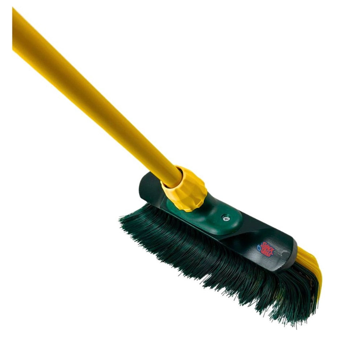 Synx Tools Rechte schoffel 16cm + Klauwbezem 28cm - Telescopisch Staal 70 - 140cm - Schoffel - 170cm Staal Met Hilt