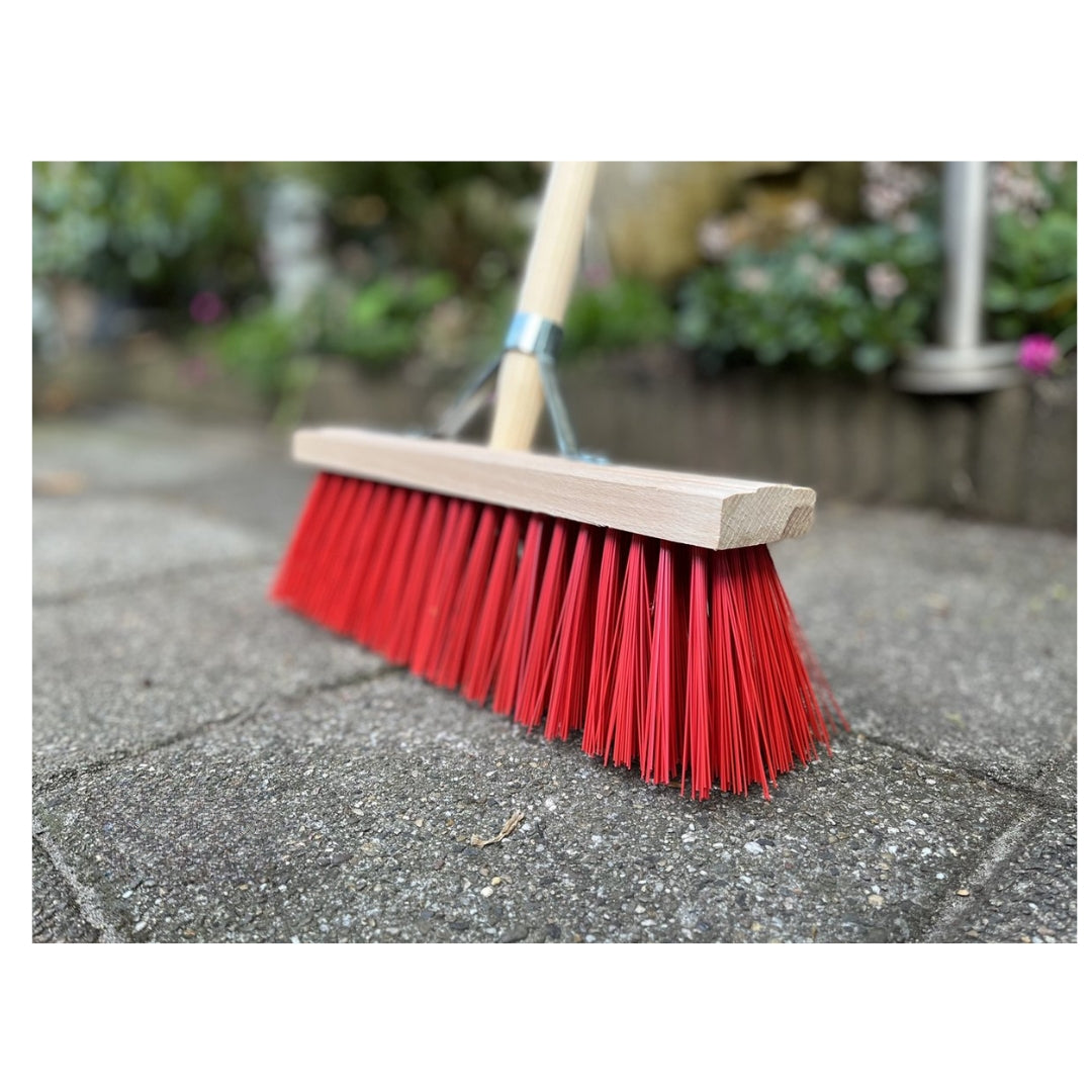 Synx Tools Rechte Schoffel 18 cm +Nylon Straatbezem 60cm - 160cm Staal met Handvat - Schoffel - Nylon