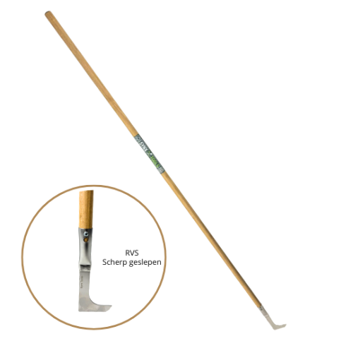 RVS geslepen Voegenkrabber met een houten steel