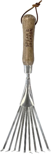 Spear & Jackson Mini Handhark - traditioneel - roestvrijstaal - 9 platte tanden