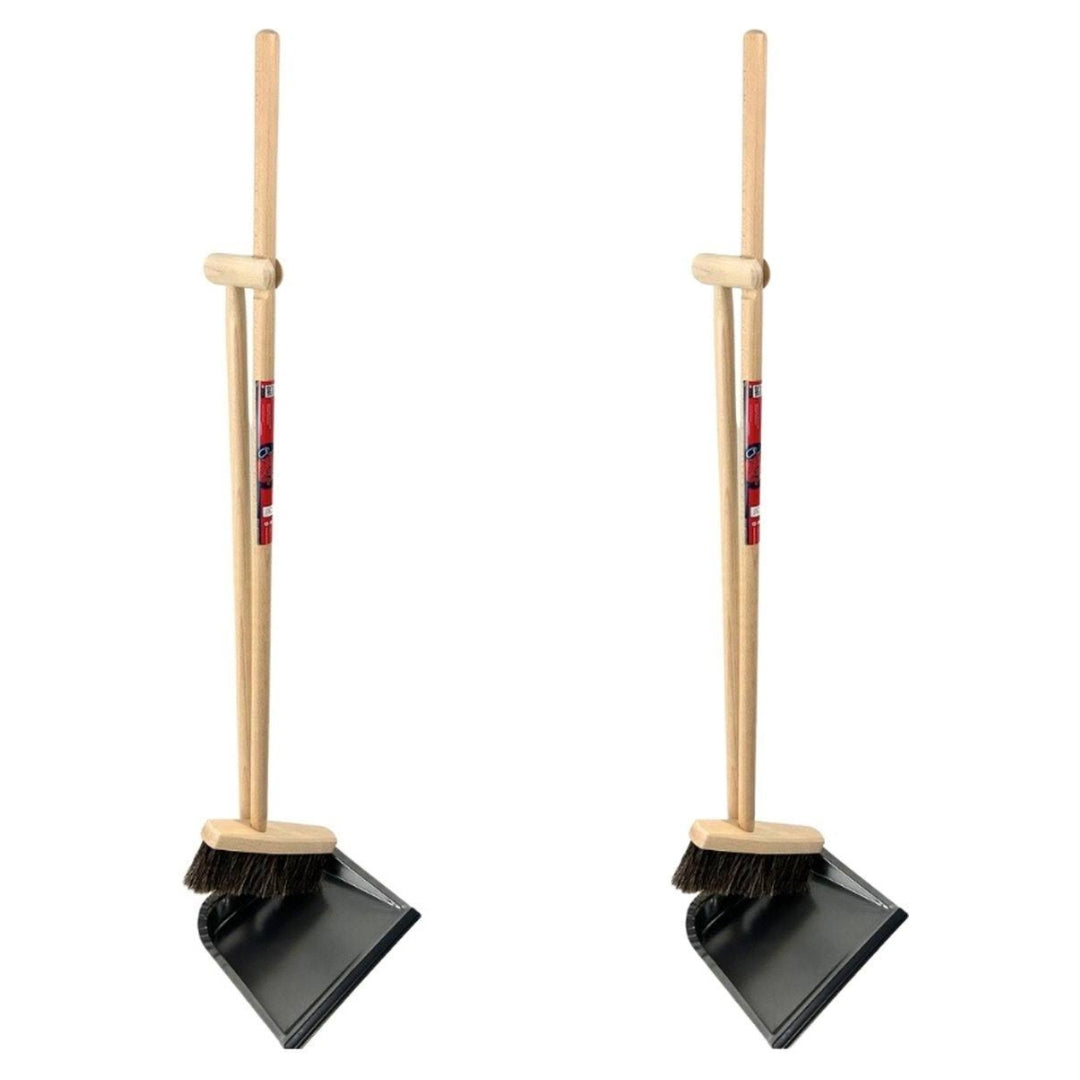 Synx Tools Stoffer en Blik met Lange Steel - motblik en veger - stoffer - Paardenhaar