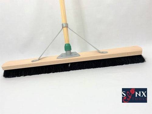 Synx Paardenhaar Zaalveger 80cm - Zachte Bezems & Steel 160cm