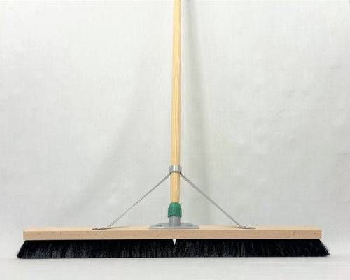 Synx Paardenhaar Zaalveger 80cm - Zachte Bezems & Steel 160cm