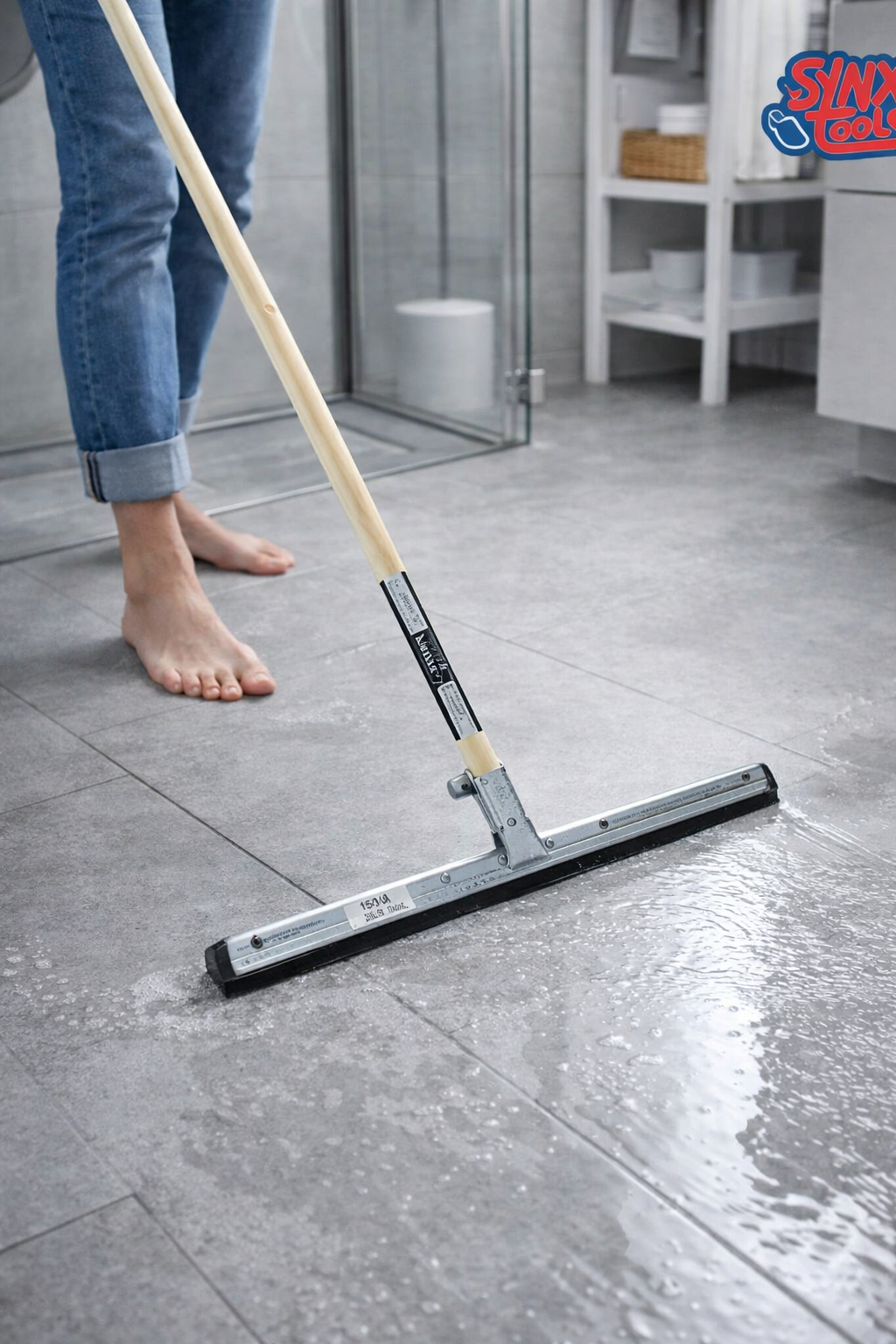 Vloertrekker voor badkamervloer, stenenvloer, tegelvloertrekker