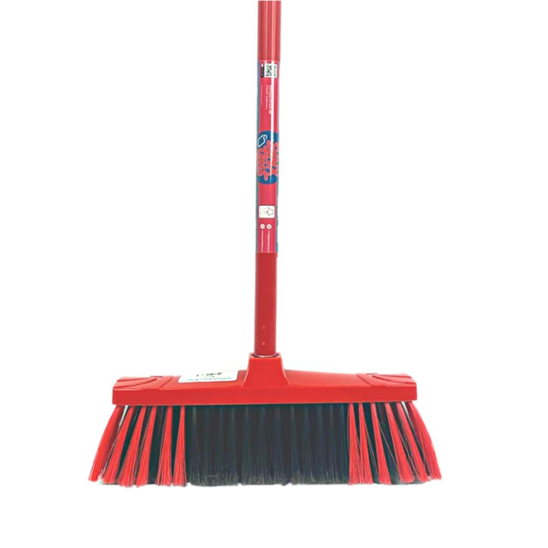 Synx Tools Binnenbezem - Zachte Bezems - Kamerveger - Veger / Zachte Bezem - Incl. Steel 130cm - Binnen Bezem