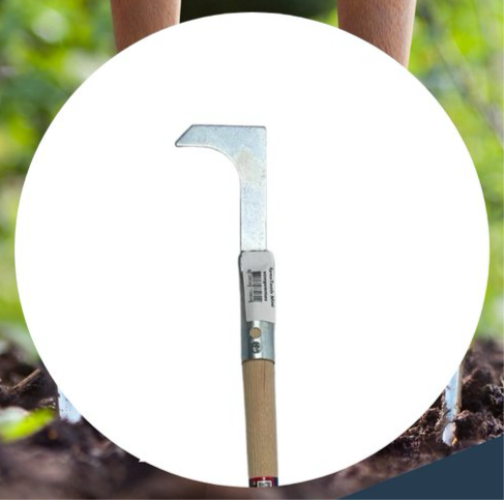 close up van de Voegenmes met korte steel van 87 cm