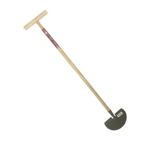 graskantsteker met houten steel