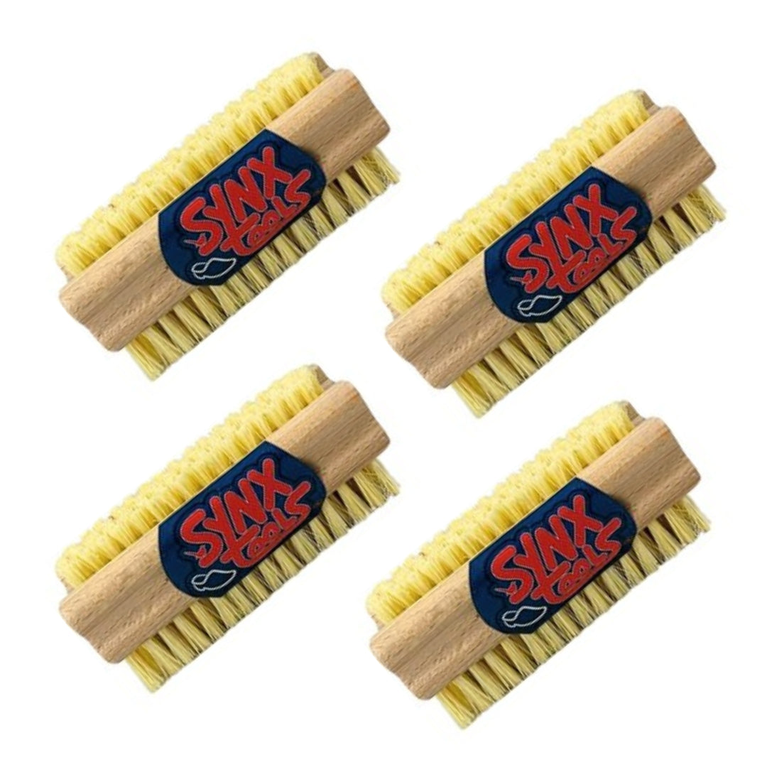 Synx Tools Nagelborstel hout set van 2 stuks - schrobborstels - nagel borstel - schrobbezem - nagelborstel hout - Voordeelverpakking