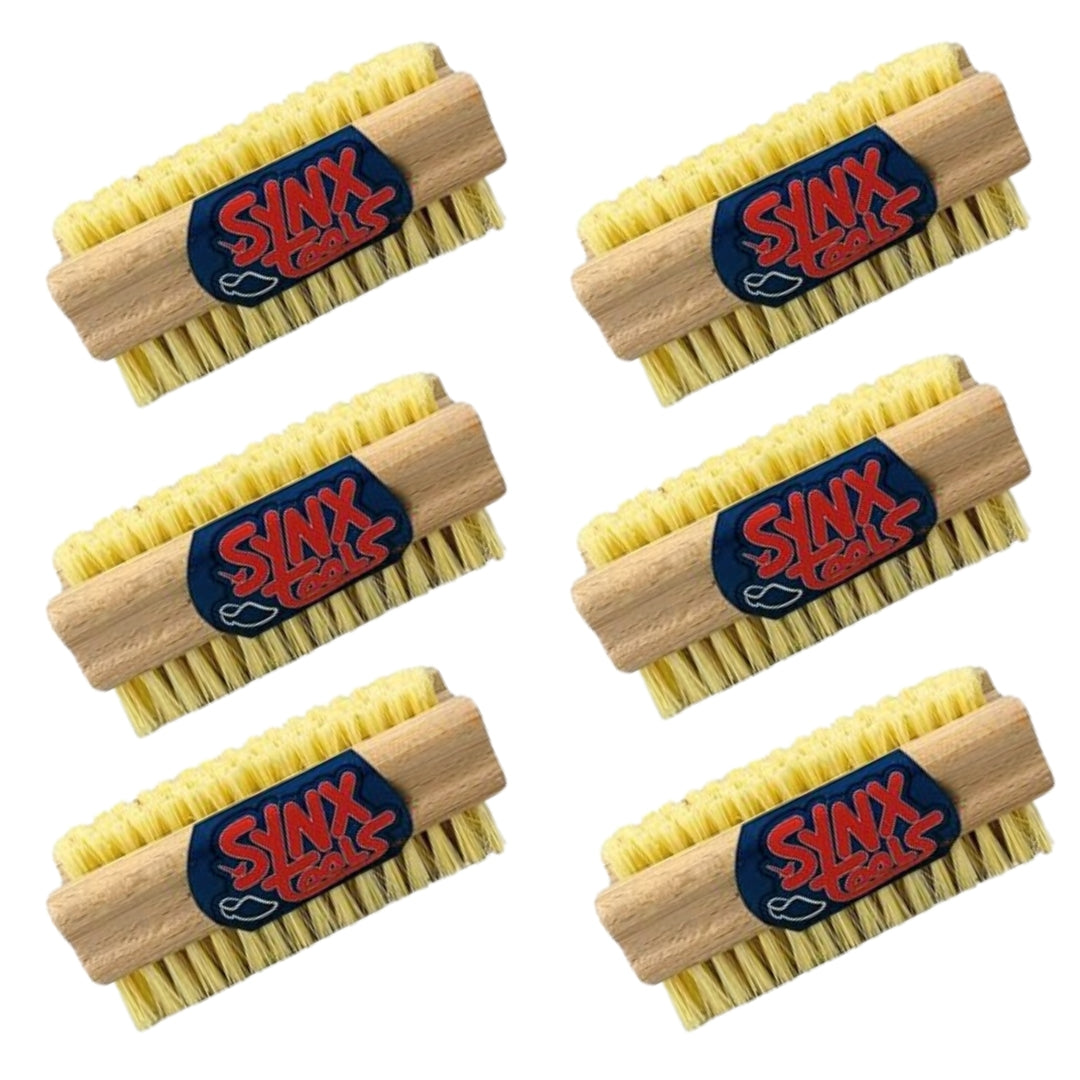 Synx Tools Nagelborstel hout set van 2 stuks - schrobborstels - nagel borstel - schrobbezem - nagelborstel hout - Voordeelverpakking
