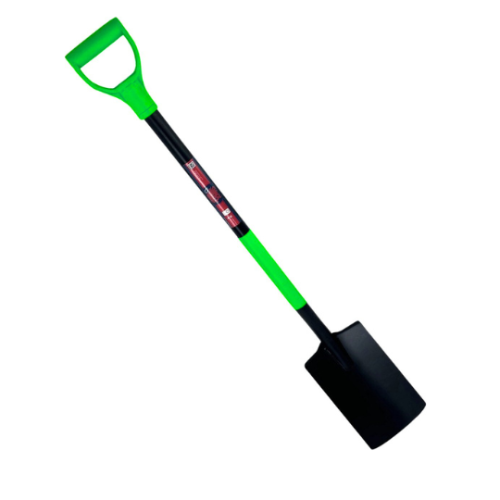 ERGO Tuinspade met een steel van 110 cm en een groene D-handvat