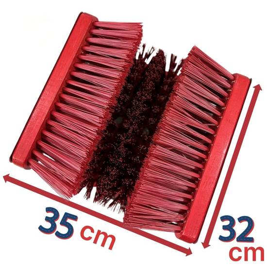 Afmetingen schoenborstel: 35 cm bij 32 cm