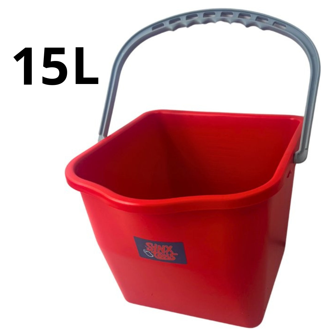 Synx Tools Emmer Rood voor mopwagen en werkwagen - 15 liter
