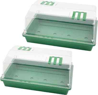 3x Kweekbakjes/Kweekkastjes 18x38x24 cm - Propagator/Moestuinbak