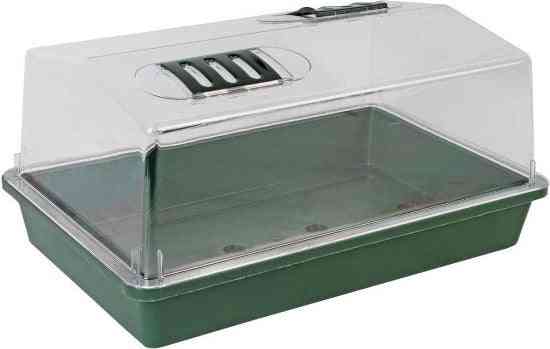 2 Stuks Kweekbak met deksel 38x24x18 cm Kweekbakken/Kweekkasten