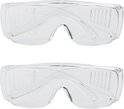 2x Veiligheidsbril/Vuurwerkbril - Volwassenen - Beschermbril