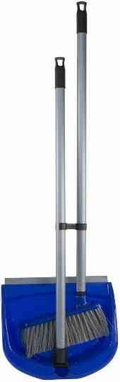 Kunststof Stoffer en Blik met Lange Steel - Schoonmaakset 80 cm - blauw7