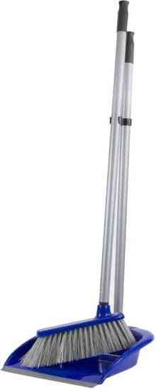 Kunststof Stoffer en Blik met Lange Steel - Schoonmaakset 80 cm - blauw7