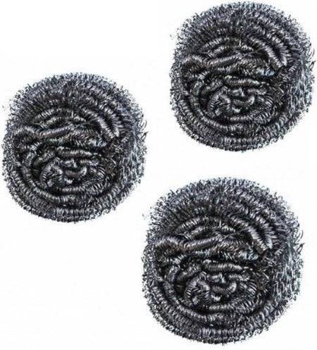 9x Pannensponsjes/RVS Schuursponsjes - Schoonmaaksponsjes