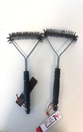 BBQ Staalborstels 2 stuks - Barbecue Schoonmaakborstel - Zwart