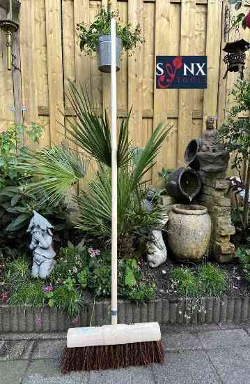 Synx Tools Balai municipal 45 cm - balai de rue - balais - avec manche 150 cm