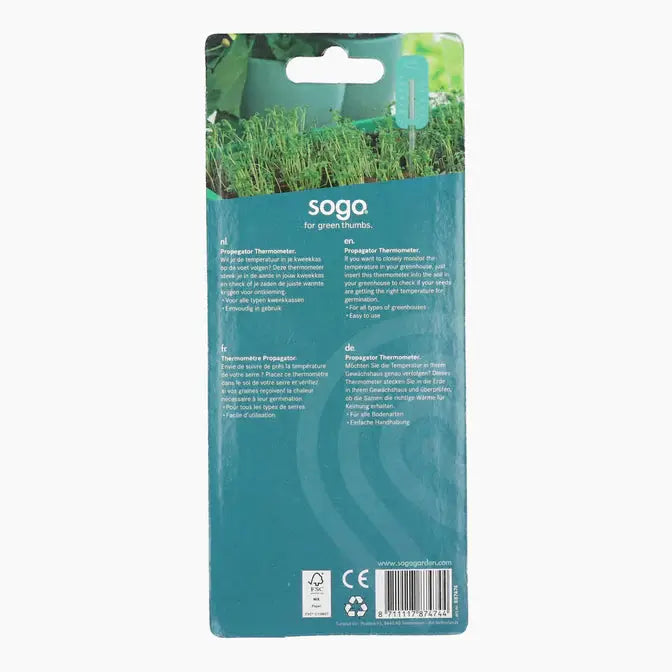 SOGO Kweekkas Thermometer 22cm - Nauwkeurige metingen