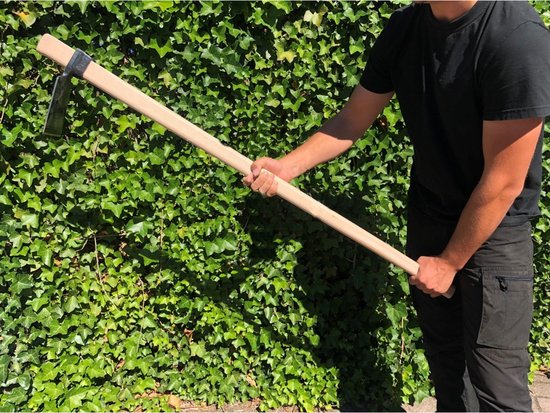 Tuinhak met houten steel voor onkruid verwijderen en grond losmaken – tuinhak van Synx Store