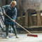 Synx Tools 40cm outdoor broom, blue bristles, sturdy handle, versatile use.