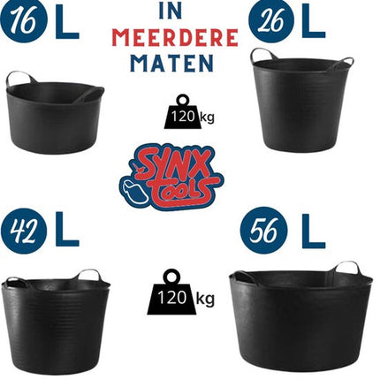 Beschikbare maten Synx Tools kuip emmers
