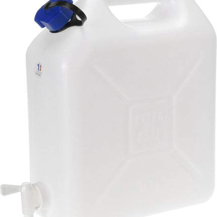 Jerrican pour eau - 1x - 2x - 3x - 10 litres - Plastique - avec robinet et bouchon - Camping