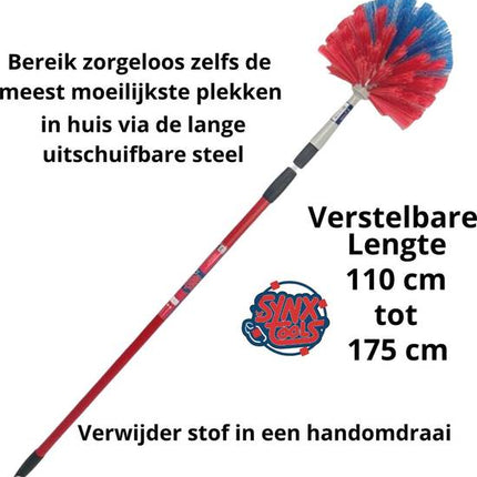 Ragebol met telescoopsteel voor schoonmaken van hoge plekken – Synx Store