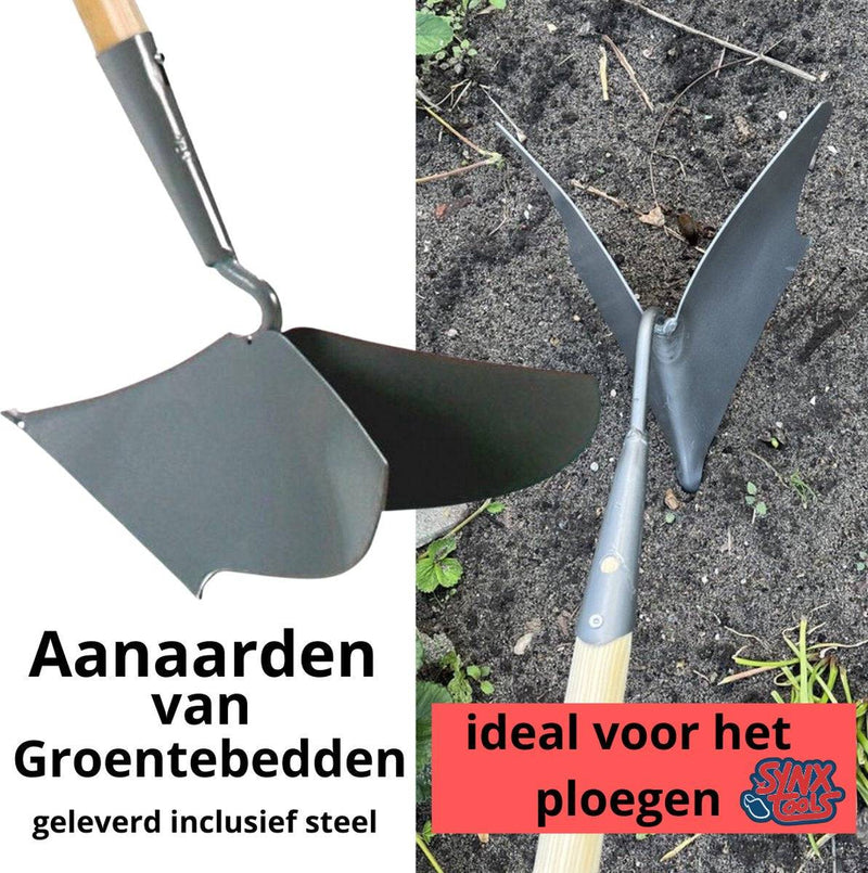 Synx Tools  Aanaarder 20 cm - Gesmeed - Tuinartikel - Onkruidverwijderaar - Met Steel 160 cm