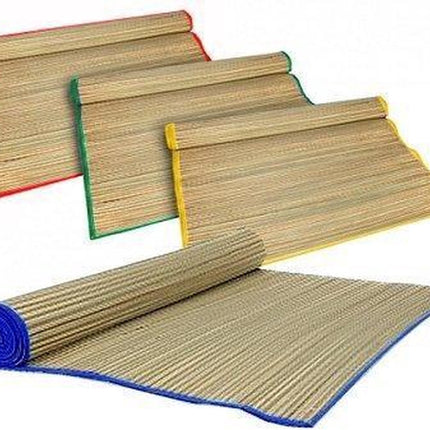 4x Rieten Strandmat - Oprolbare Rietmat strandmat riet - Ligmat Voor Buiten 60x180cm