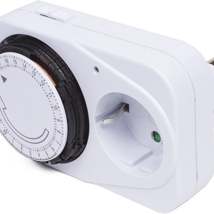Benson Stopcontact met Randaarde - Analoge Schakelklok - Timer - 24 Uurs