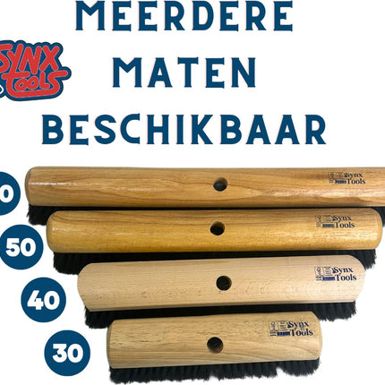 Zachte Bezem Los Paardenhaar | Zaalveger | 30-40-50-60-80-100 Cm Breed |Zaalbezem