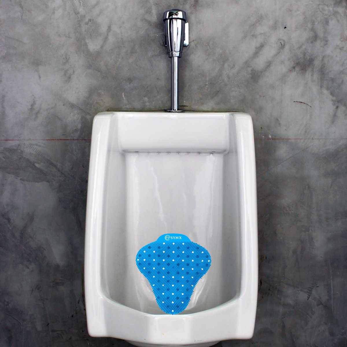 Synx Urinal 2 Stück – Blau – Minzduft – Anti-Spritzmatte