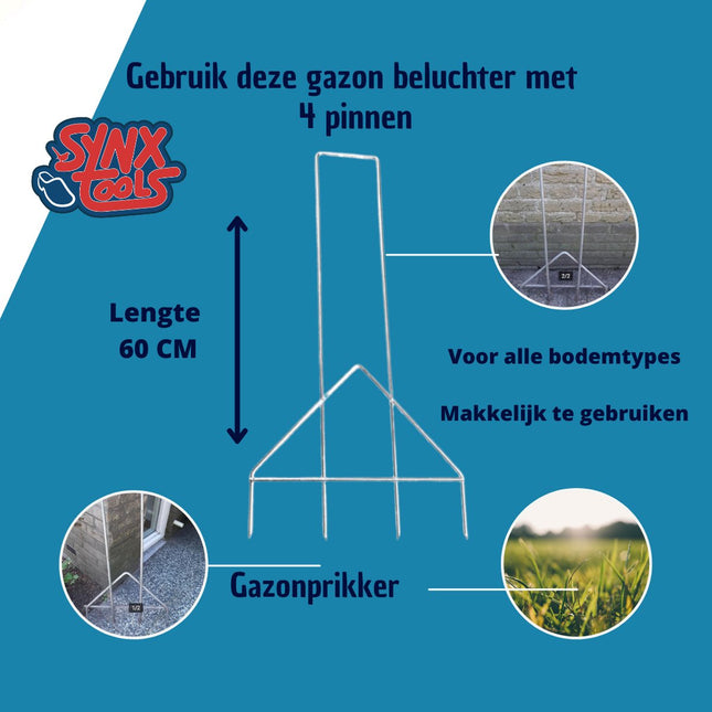 Gazonbeluchter voor eenvoudig gazon beluchten – Synx Store