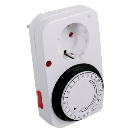 Benson Stopcontact met Randaarde - Analoge Schakelklok - Timer - 24 Uurs