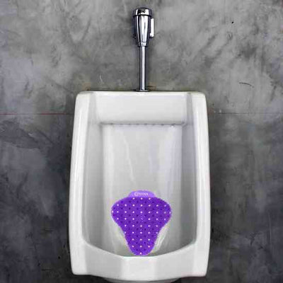 Synx Tools Urinoir 2 Stuks Urinoir mat -Urinoirmatten - Paars - met Mint geur Anti spat mat WC - Urinematje - Paars- Frisse geur - Anti Splash Mat - Wc Rooster - Urinoirrooster