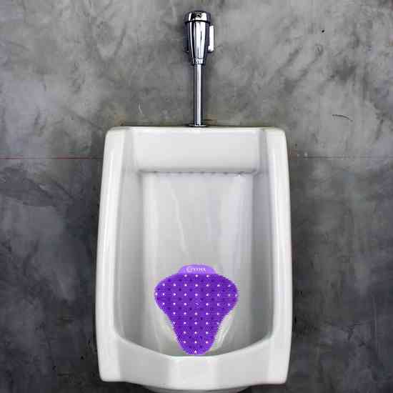 Synx Tools Urinoir 2 Stuks Urinoir mat -Urinoirmatten - Paars - met Mint geur Anti spat mat WC - Urinematje - Paars- Frisse geur - Anti Splash Mat - Wc Rooster - Urinoirrooster