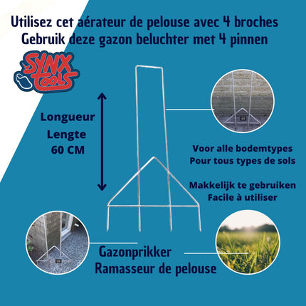 Gazonbeluchter voor eenvoudig gazon beluchten – Synx Store